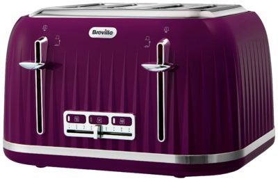 Breville - Toaster - Impressions - 4 Slice - Damson